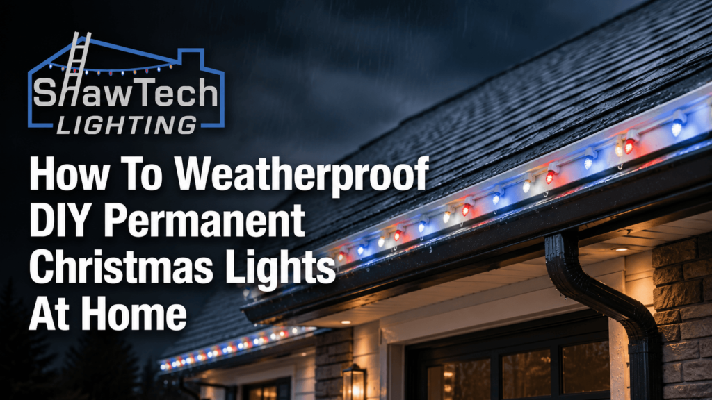 How To Weatherproof DIY Permanent Christmas Lights At Home