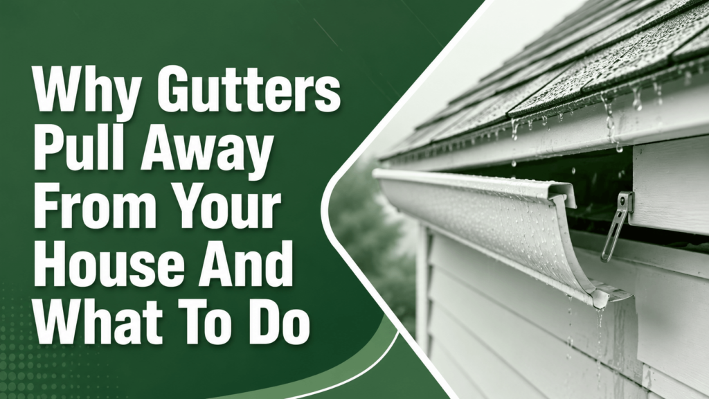 Why Gutters Pull Away From Your House And What To Do